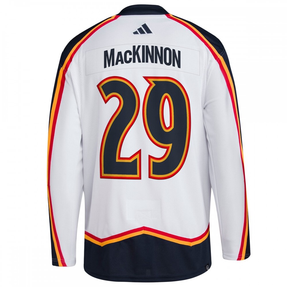 Nathan MacKinnon Colorado Avalanche Reverse Retro 2.0 Authentic Player Jersey - White-Pro Kit Vault | Brand New 26/27 Sports Jerseys
